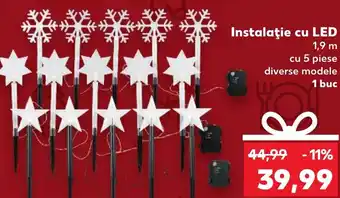 Kaufland Instalaţie cu LED Ofertă