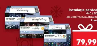 Kaufland Instalaţie perdea 440 LED alb cald/rece/multicolor Ofertă