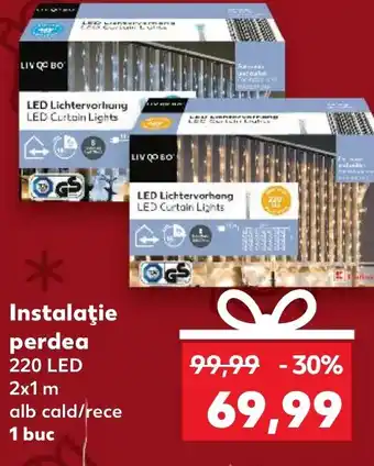 Kaufland Instalaţie perdea 220 LED Ofertă