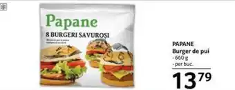 Selgros PAPANE Burger de pui Ofertă