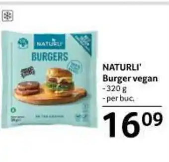 NATURLI Burger vegan -320 g -per buc.