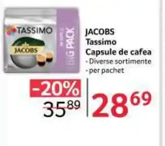 Selgros JACOBS Tassimo Capsule de cafea - Diverse sortimente -per pachet Ofertă