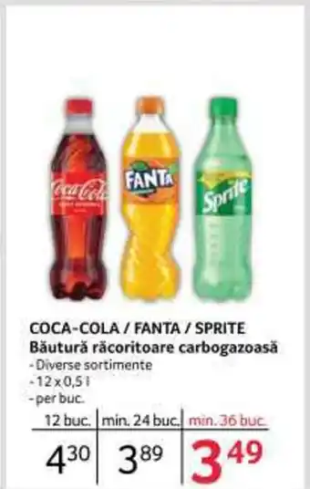 COCA-COLA/FANTA / SPRITE Băutură răcoritoare carbogazoasă