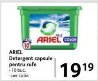 Selgros ARIEL Detergent capsule pentru rufe -10 buc. Ofertă