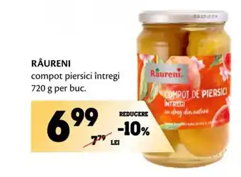Annabella RÂURENI compot piersici întregi 720 g per buc. Ofertă