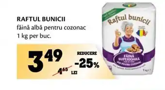 Annabella RAFTUL BUNICII făină albă pentru cozonac 1 kg per buc. Ofertă
