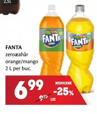 Annabella FANTA zerozahăr orange/mango 2 L per buc. Ofertă