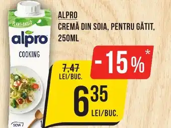 Mega Image ALPRO CREMĂ DIN SOIA, PENTRU GĂTIT, Ofertă