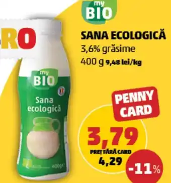 Penny SANA ECOLOGICĂ 3,6% grăsime Ofertă