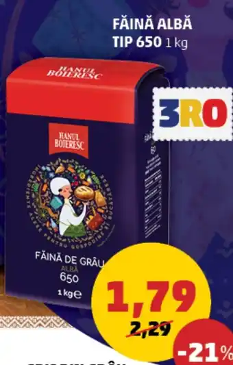Penny FĂINĂ ALBĂ TIP 650 1 kg Ofertă