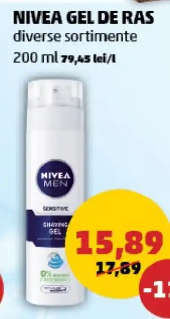 Penny NIVEA GEL DE RAS Ofertă