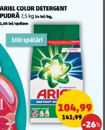 Penny ARIEL COLOR DETERGENT PUDRĂ 7,5 kg Ofertă