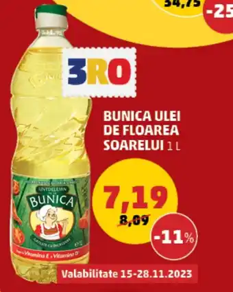 Penny BUNICA ULEI DE FLOAREA SOARELUI 1 L Ofertă