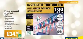 Metro Perdea luminoasă cu turturi* Ofertă