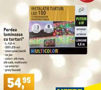 Metro Perdea luminoasa Ofertă