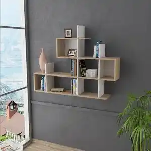 Favi Raft de perete lagomood enky - white, oak Ofertă