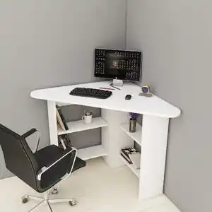 Birou corner - white