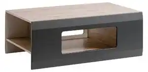 Mese cafea sufragerie cliff, gri/maro, 100x61x38 cm