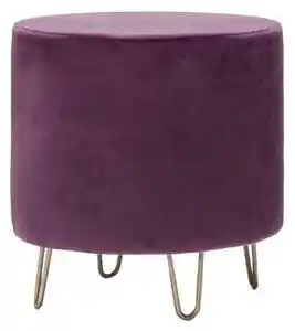 Taburet asmara 311, violet, cadru din lemn de fag si poliester si spum