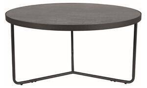 Favi Masuta cafea antila, gri/negru, sticla/metal, 80x40 cm Ofertă