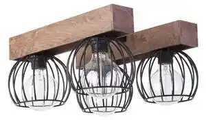 Favi Plafonieră milan 4xe27/60w/230v lemn Ofertă