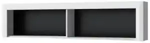Favi Biblioteca suspendata whiteblack, alb, 166.6x23.4x38.9 cm Ofertă
