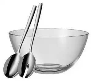 Favi Set bol din sticlă pentru salată cu 2 tacâmuri wmf taverno Ofertă