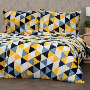 Lenjerie de pat 4home scandi triangle, microflanel, 140 x 200 cm, 70 x 90 cm