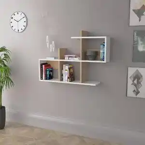 Favi Raft de perete lagomood eny - white, oak Ofertă