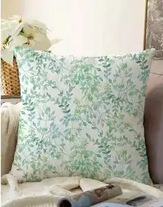 Față de pernă din amestec de bumbac minimalist cushion covers twiggy, 55 x 55 cm, bej-verde
