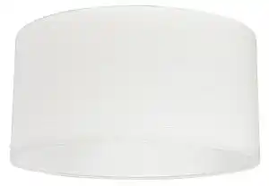 Abajur din țesătură alb 50/50/25