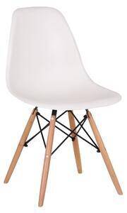Favi Scaun living lunaria, alb, 46.5x56x81 cm Ofertă