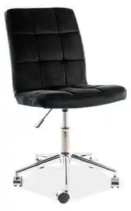 Scaun tapitat q-020, negru, 87x45-55x45x40