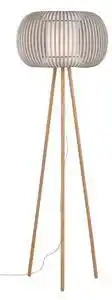 Lampadar scandinav bej iris din lemn de stejar 1x42w e27