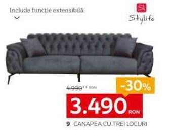 XXXLutz 9 CANAPEA CU TREI LOCURI Ofertă