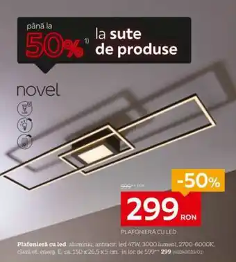 XXXLutz PLAFONIERĂ CU LED Ofertă