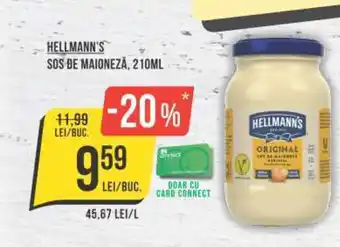 Mega Image HELLMANN'S SOS DE MAIONEZĂ, 210ML Ofertă