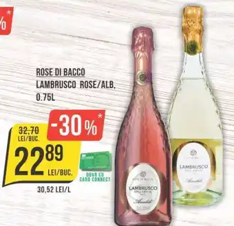 Mega Image ROSE DI BACCO LAMBRUSCO ROSE/ALB, 0.75L Ofertă