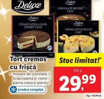 Lidl Tort cremos cu frişcă Ofertă