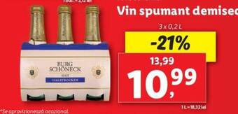 Lidl Vin spumant demisec Ofertă