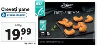 Lidl Creveţi pane Ofertă