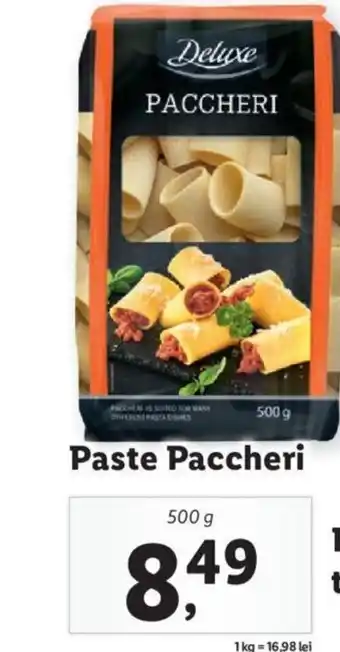 Lidl Paste Paccheri Ofertă