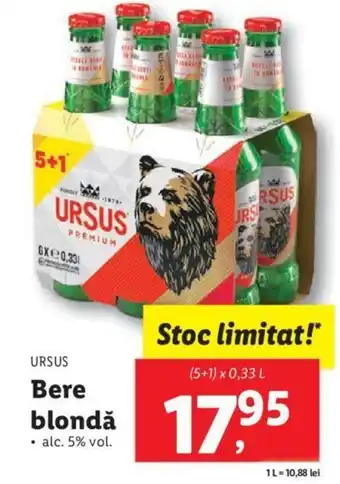 Lidl Bere blondă Ofertă