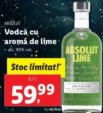 Vodcă cu aromă de lime