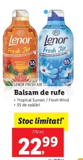 Lidl Balsam de rufe Ofertă
