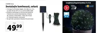 Lidl Instalaţie luminoasă, solară Ofertă
