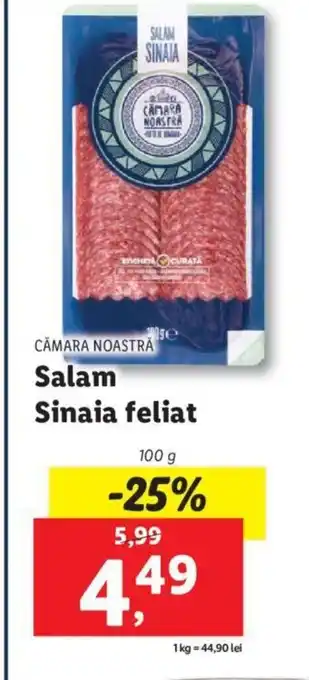 Lidl Salam Sinaia feliat Ofertă