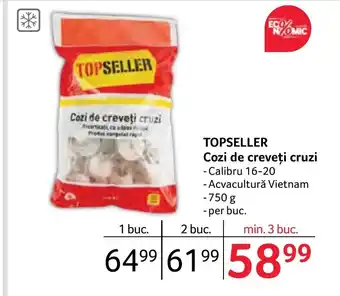 Selgros TOPSELLER Cozi de creveţi cruzi Ofertă