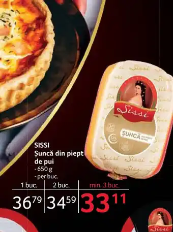 Selgros SISSI Şuncă din piept de pui Ofertă