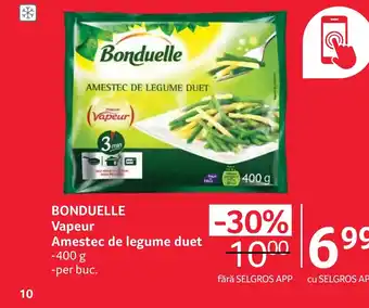Selgros Bonduelle Vapeur Amestec de legume duet Ofertă